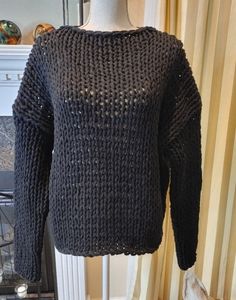 NORTH SAILS CHUNKY WOOL BLEND SWEATER,NAVY ESTIMATED SIZE L